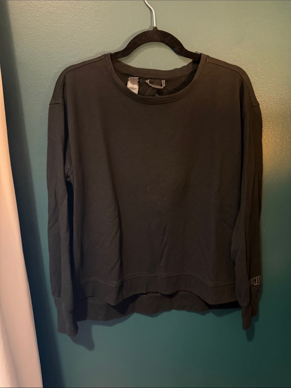 Victoria's Secret Black Crewneck Sweatshirt